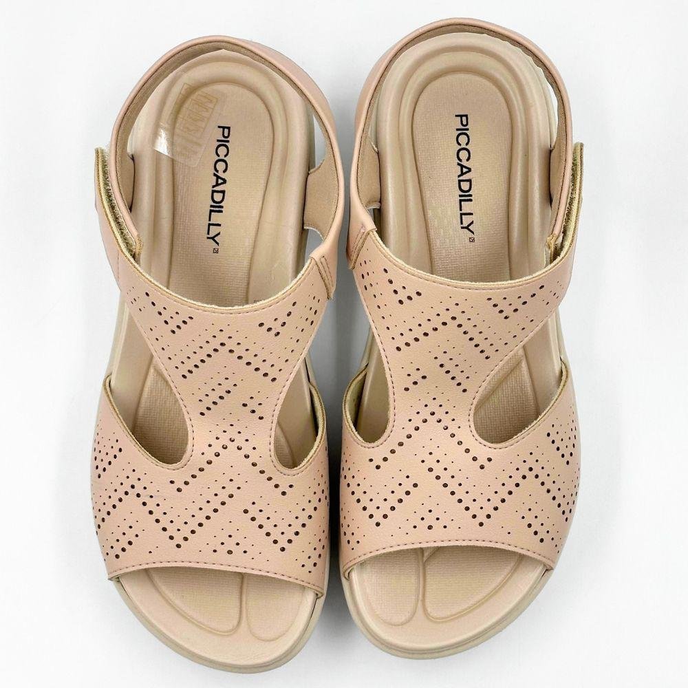 Sandália Piccadilly Casual Papete Feminina Rosé 4