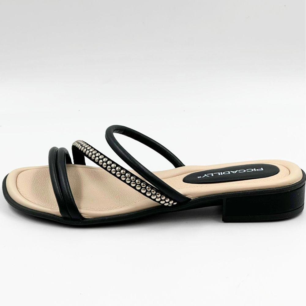 Tamanco Piccadilly Casual Salto Baixo Feminina