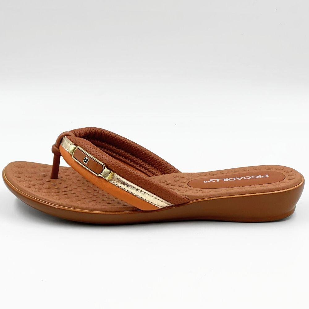 Tamanco Piccadilly Casual Anabela Feminino Ocre 1