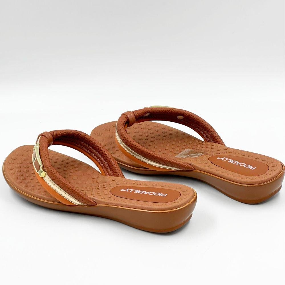 Tamanco Piccadilly Casual Anabela Feminino Ocre 3