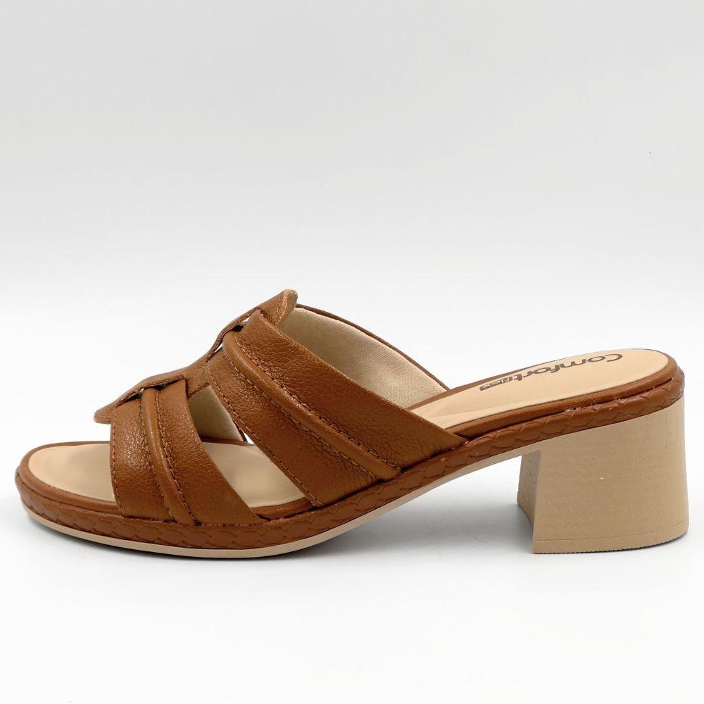 Tamanco Comfortflex Casual Salto Bloco Feminina