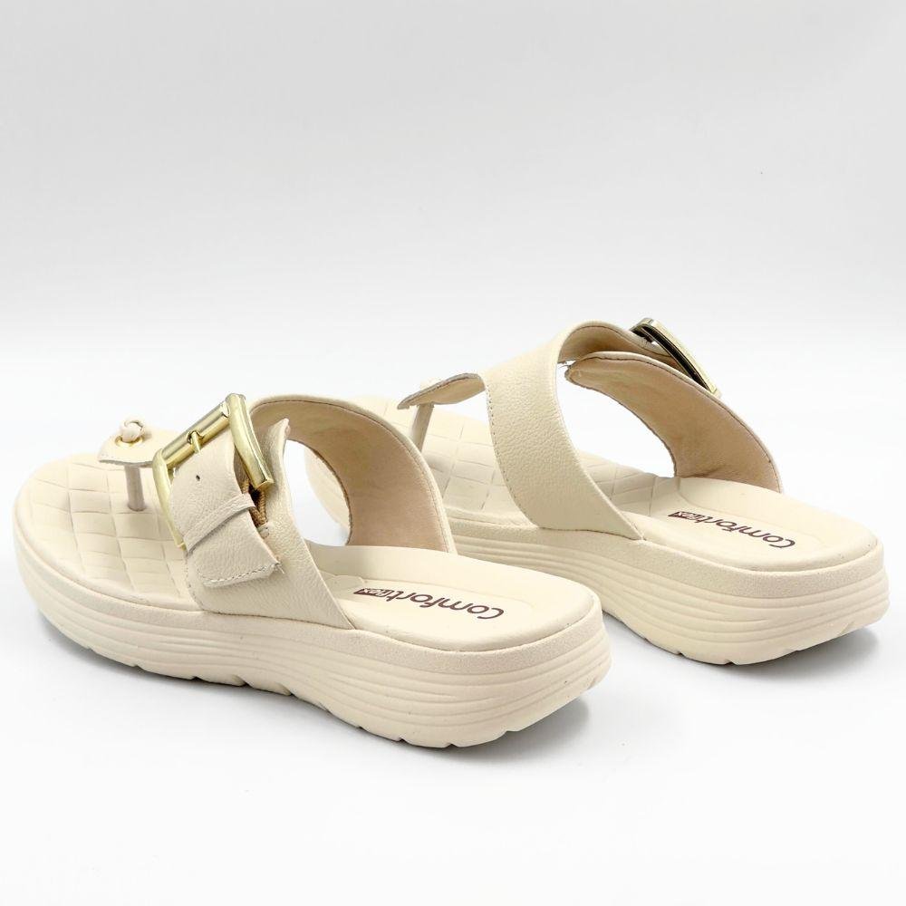 Tamanco Comfortflex Casual Flatform Feminino Marrom 3