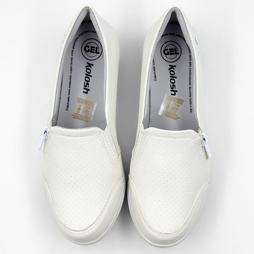 Tênis Kolosh Slip Casual Feminino Branco 4