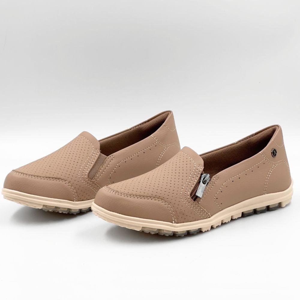 Tênis Kolosh Slip Casual Feminino Capuccino 2
