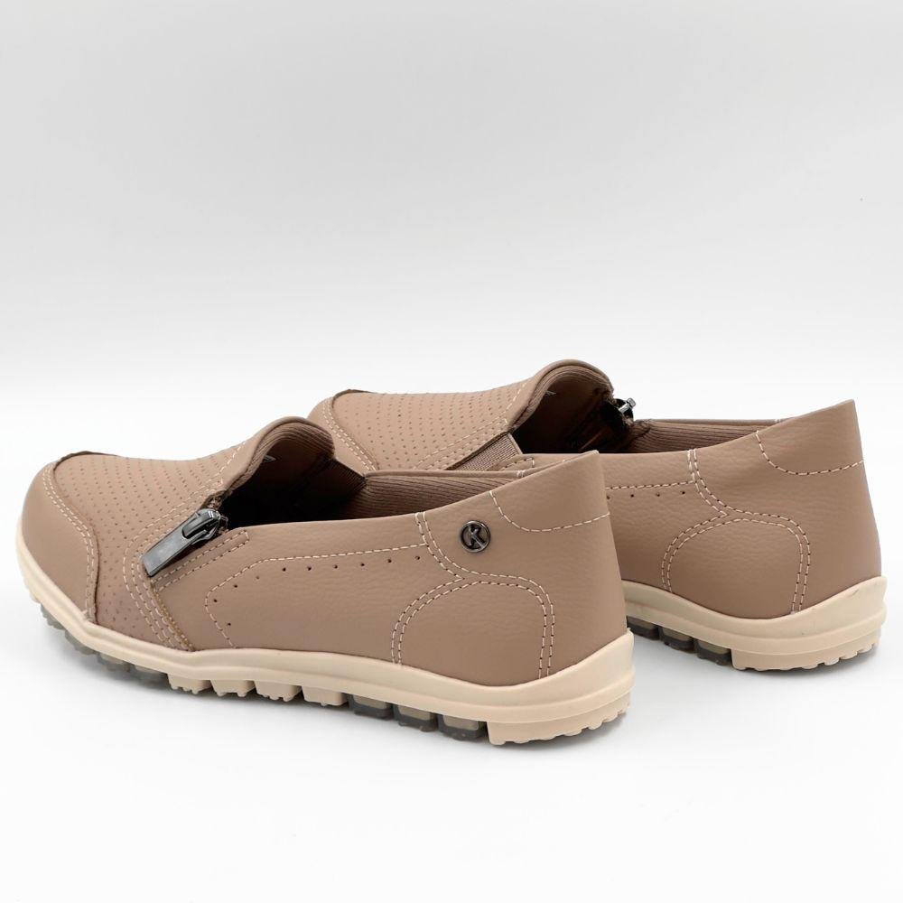 Tênis Kolosh Slip Casual Feminino Capuccino 3