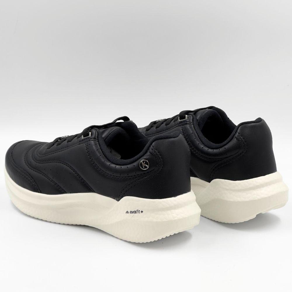 Tênis Kolosh Esportivo com Cadarço Elástico Feminino Preto 3