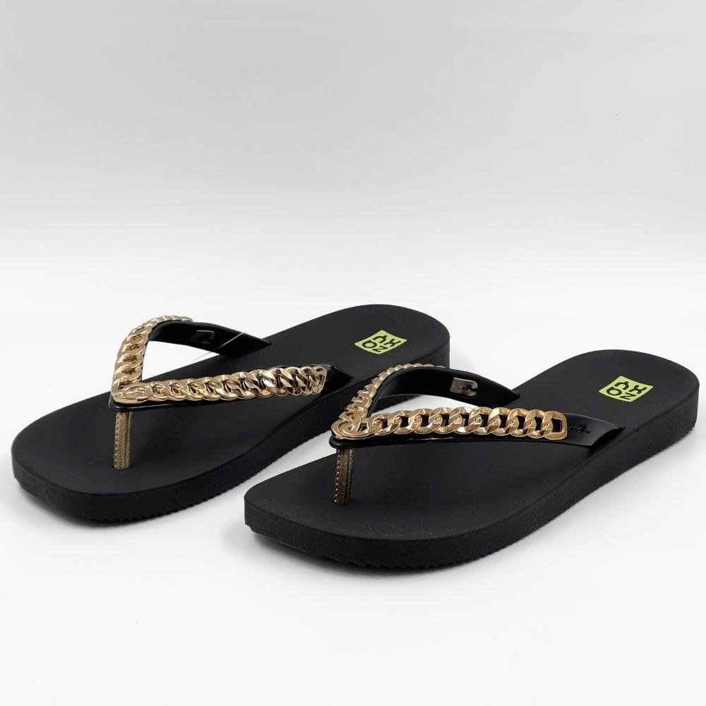 Chinelo Zaxy Hype Tira Média Feminino Preto 2