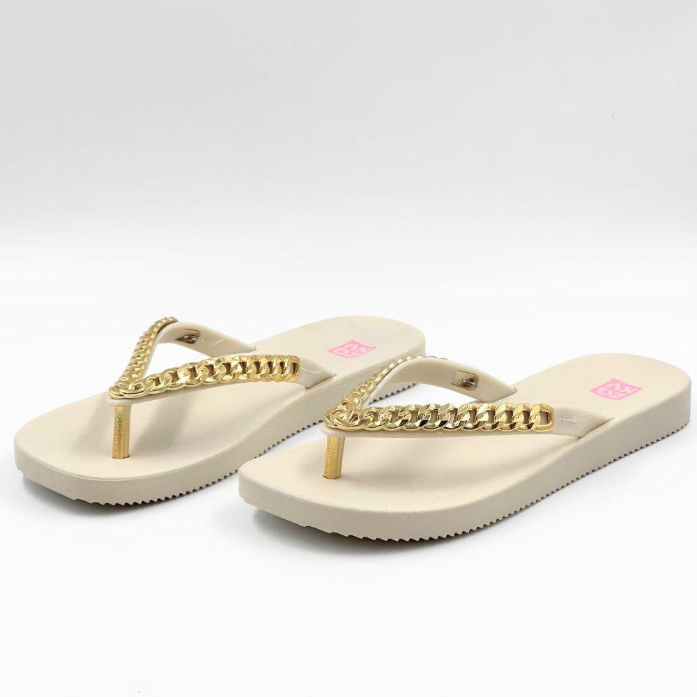 Chinelo Zaxy Hype Tira Média Feminino Off White 2