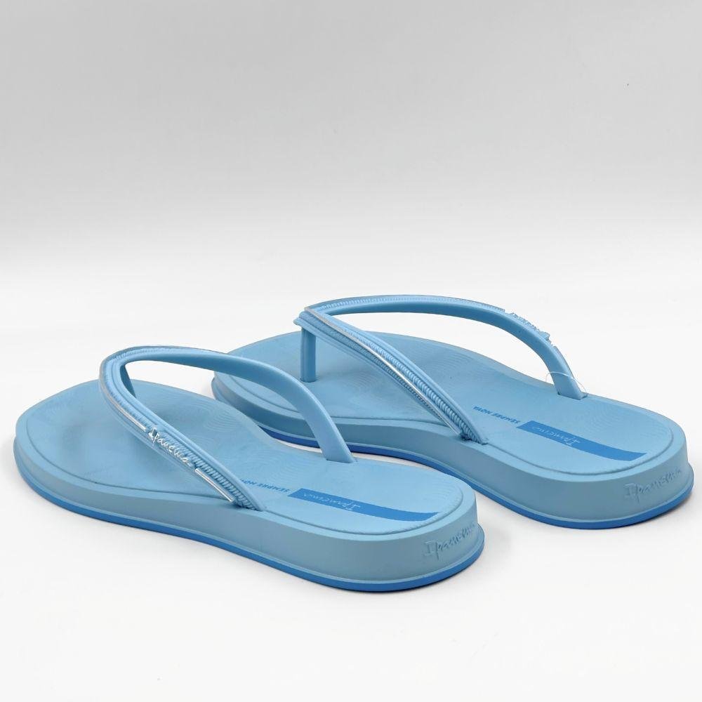 Chinelo Ipanema Tira Fina Glow Feminino Azul Claro-Azul-Prata 3