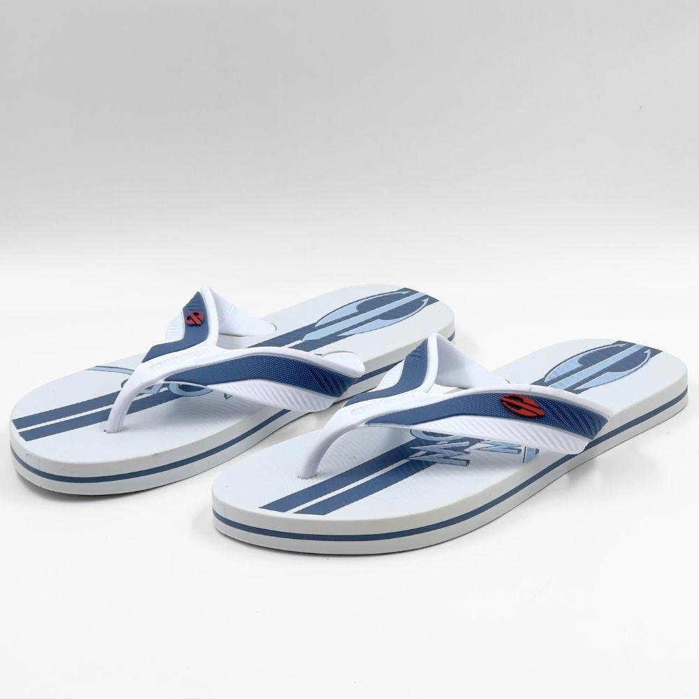 Chinelo Mormaii Neocycle III Masculino Branco/Azul 2