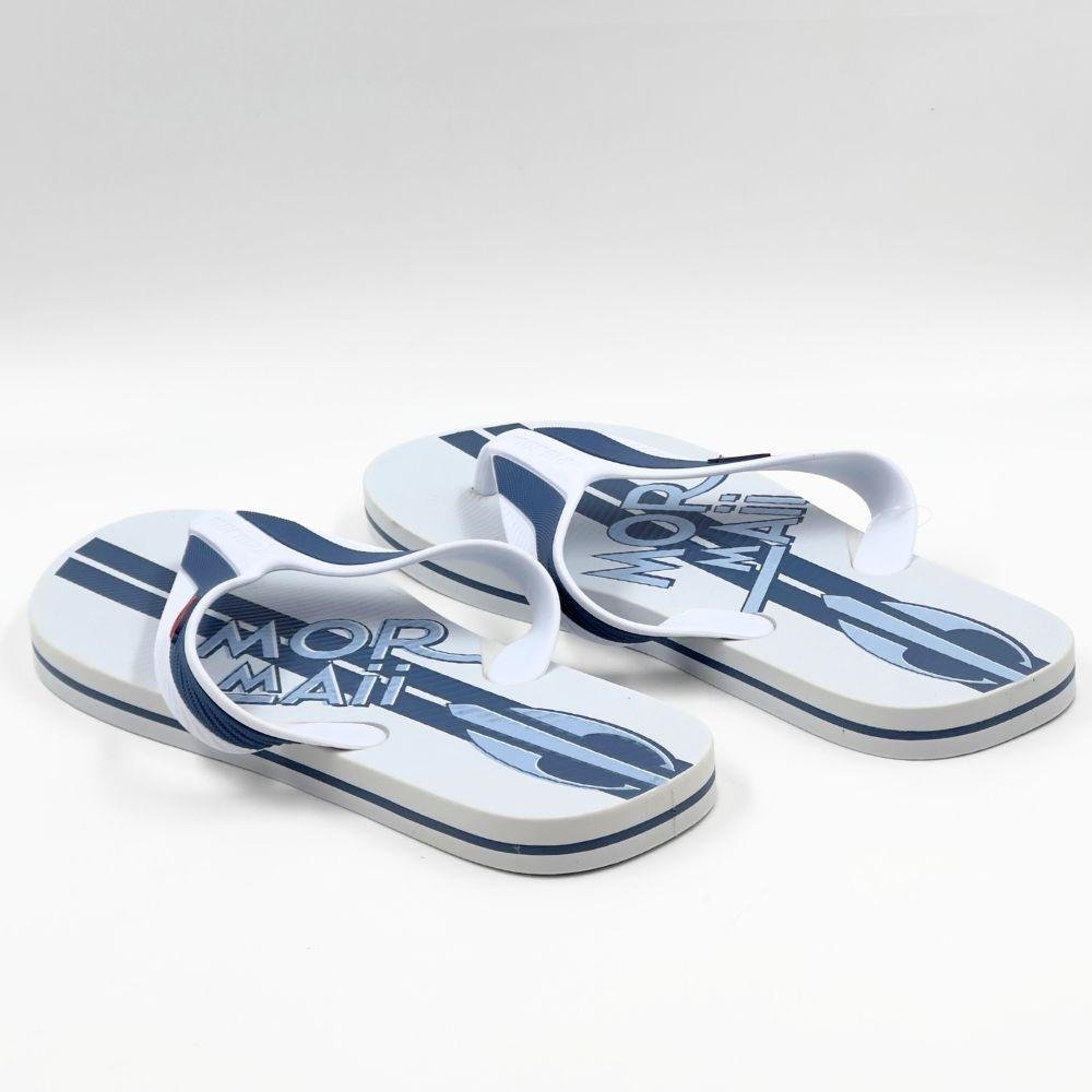 Chinelo Mormaii Neocycle III Masculino Branco/Azul 3