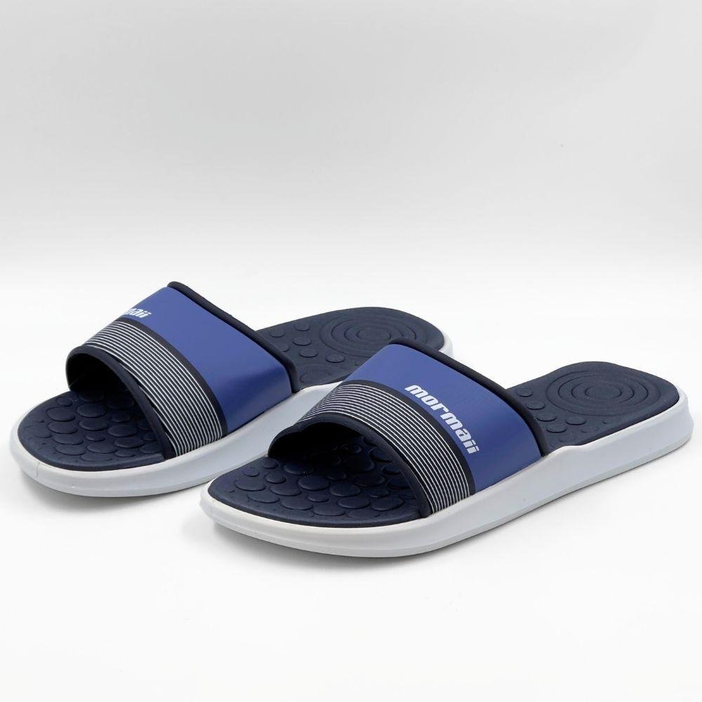 Chinelo Mormaii Slide Quiver Pro Gaspea Masculino Branco/Azul 2