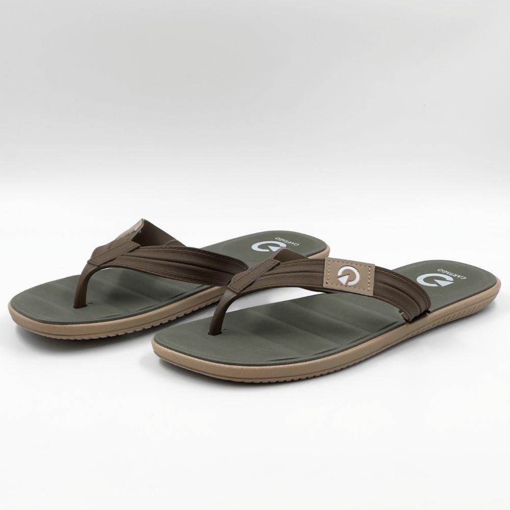 Chinelo Cartago de Dedo Aspen Tira Masculino Bege/Marrom/Verde 2