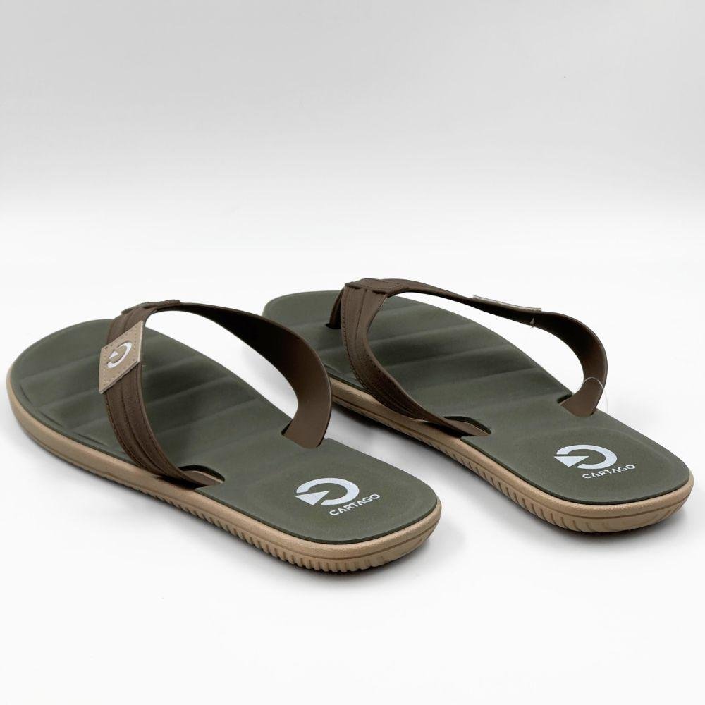 Chinelo Cartago de Dedo Aspen Tira Masculino Bege/Marrom/Verde 3