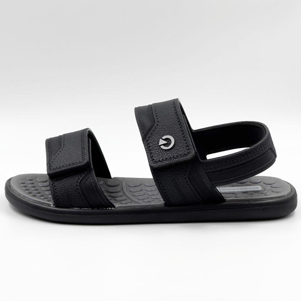 Sandália Cartago Veneto II Masculina Preto/Cinza 1