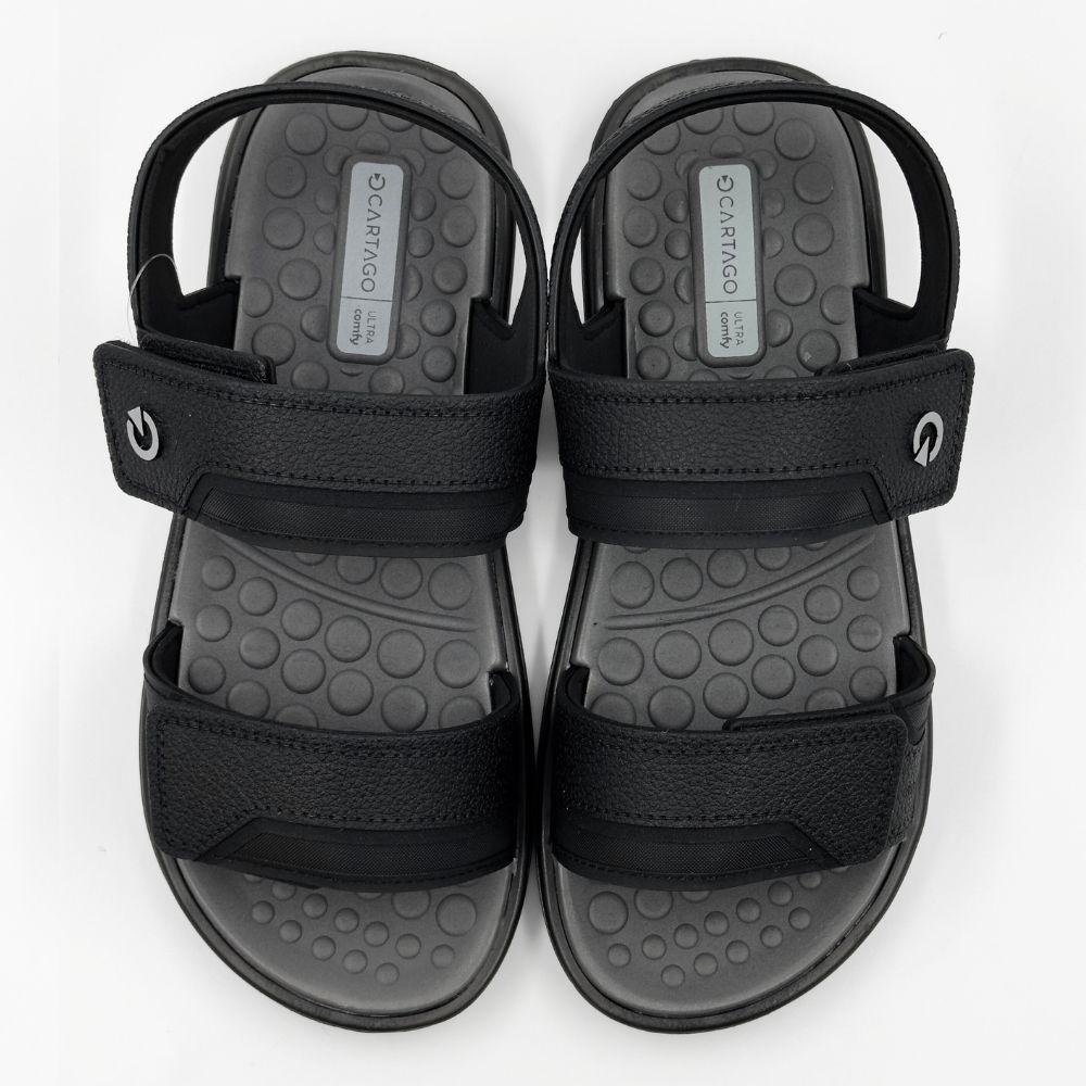 Sandália Cartago Veneto II Masculina Preto/Cinza 5