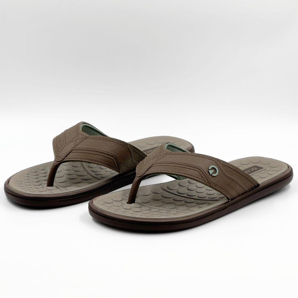 Chinelo Cartago de Dedo Veneto III Tira Larga Masculino Marrom/Cinza/Verde 2