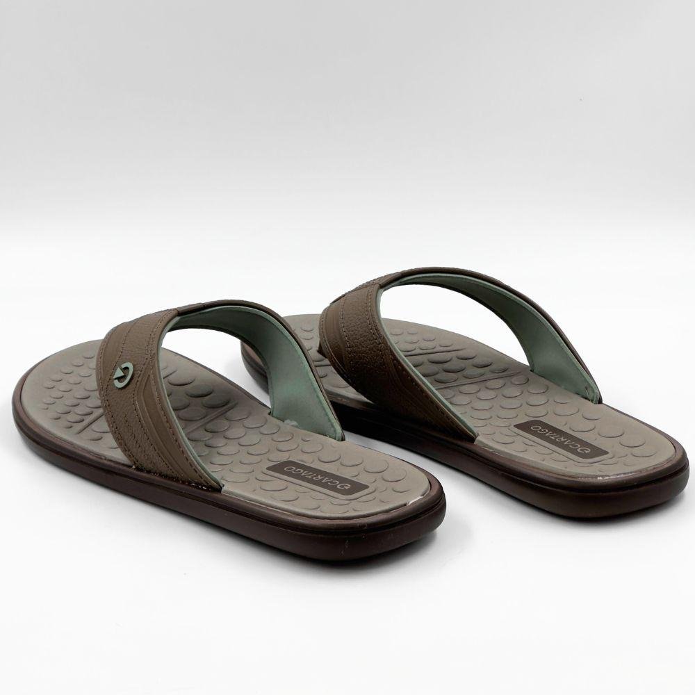 Chinelo Cartago de Dedo Veneto III Tira Larga Masculino Marrom/Cinza/Verde 3
