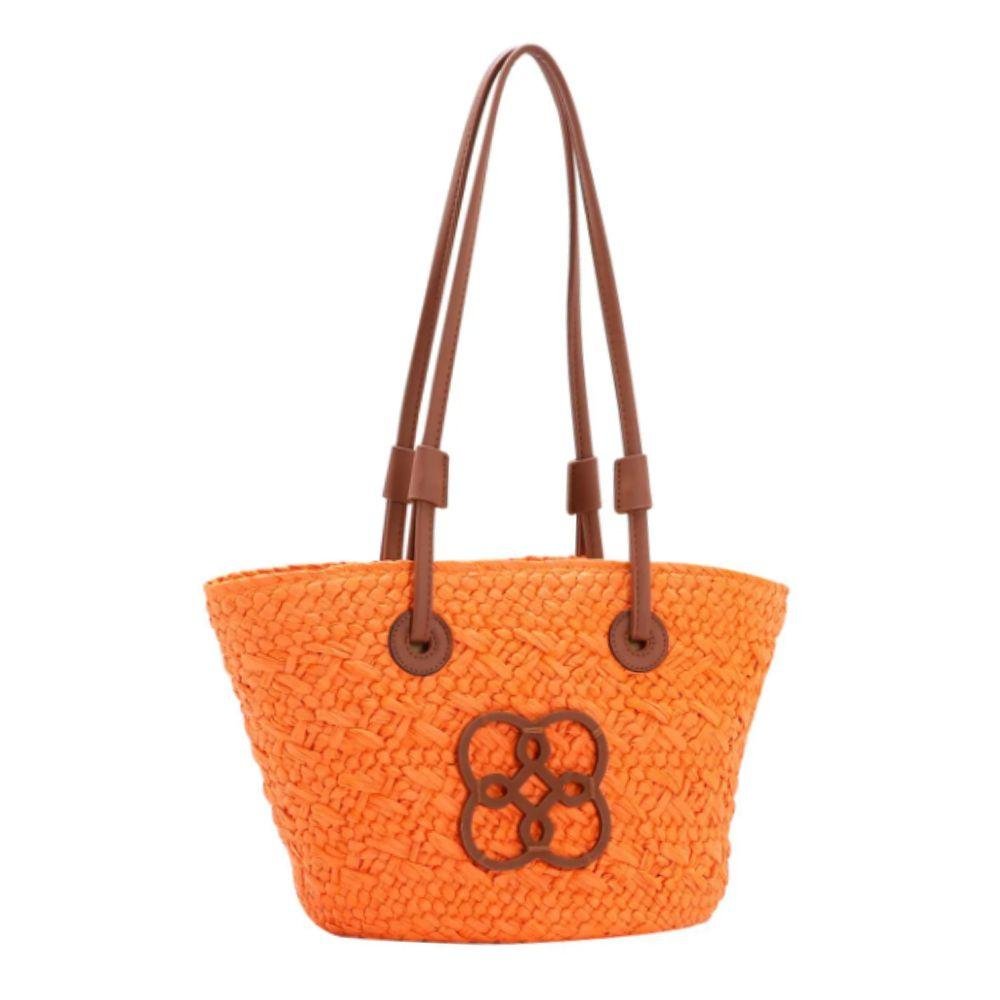Bolsa de Praia Chenson Sacola Palha Pequena Feminina