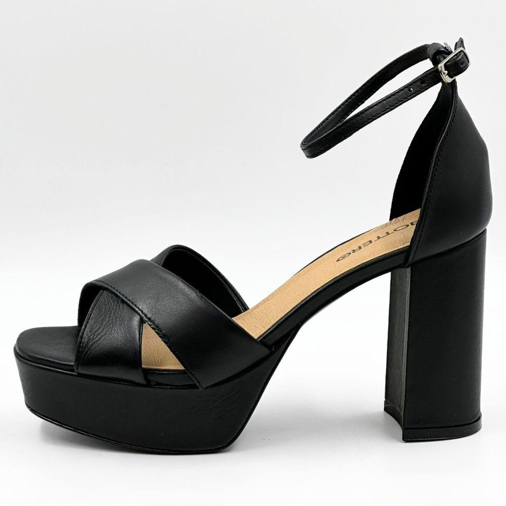 Sandália Bottero Casual Salto Alto Meia Pata Feminina