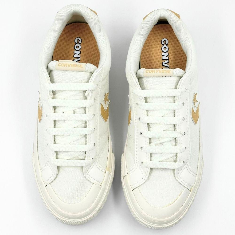 Tênis Converse Casual Sport Com Cadarço Feminino Branco 4