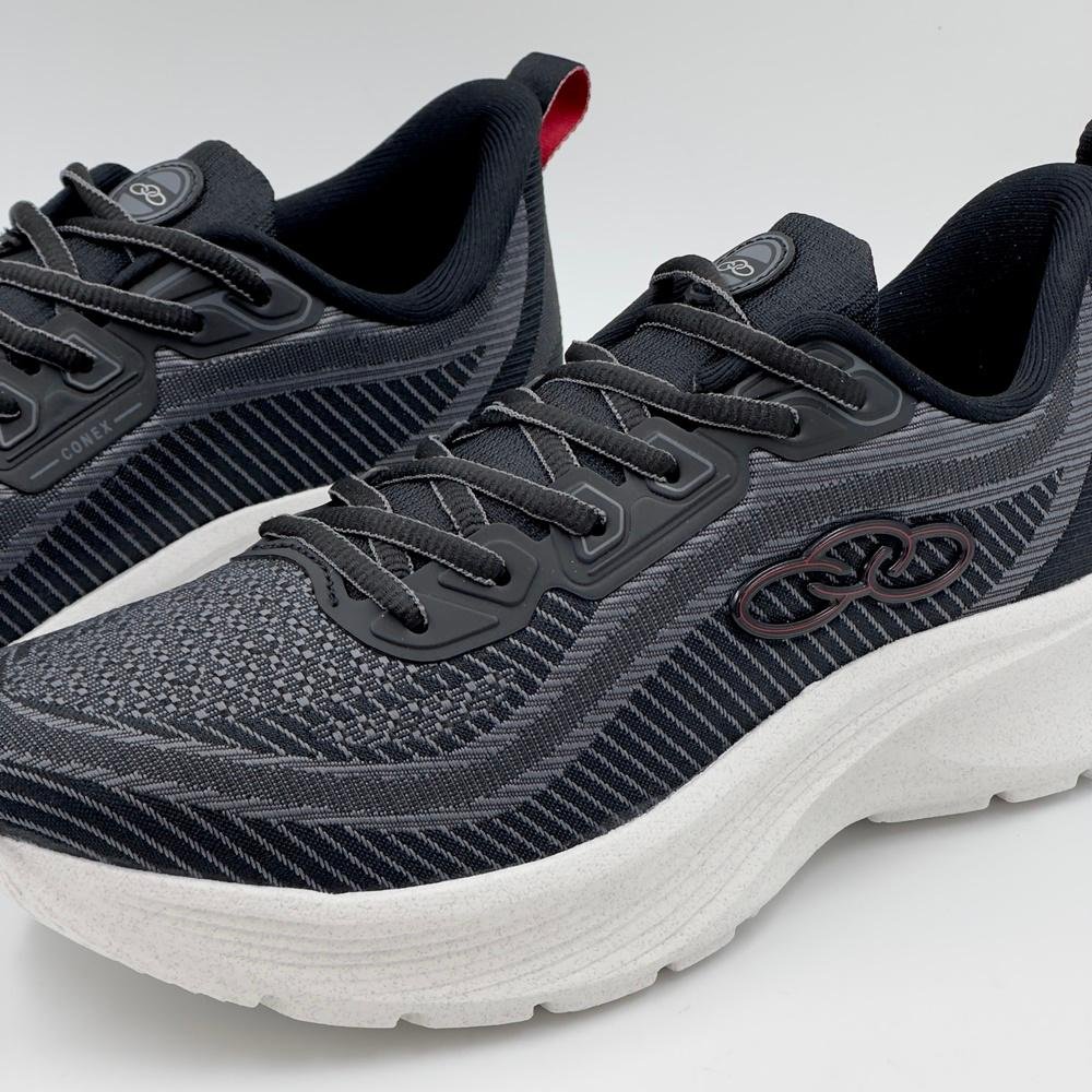 Tênis Olympikus Conex Esportivo com Cadarço Masculino Preto/Branco 3