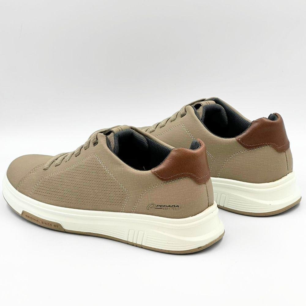 Sapatênis Pegada Casual Masculino Bege 3