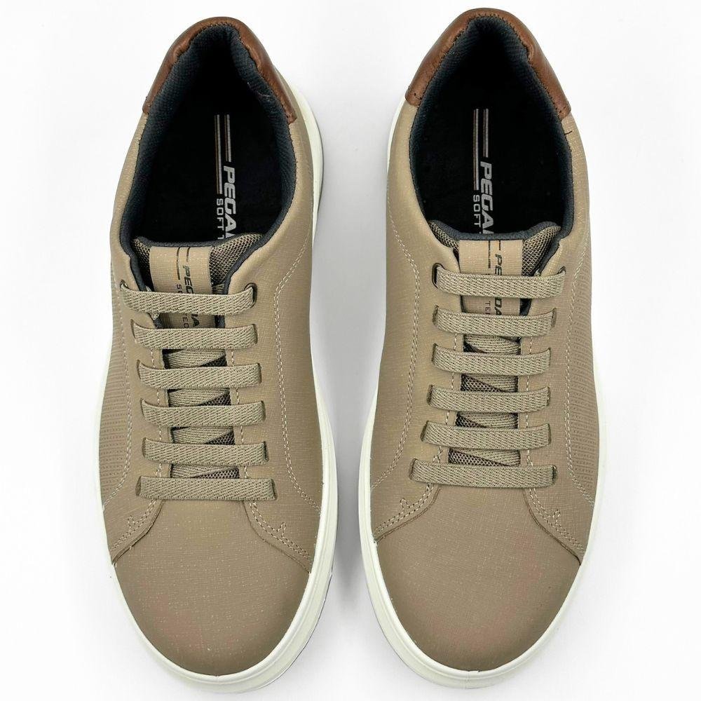 Sapatênis Pegada Casual Masculino Bege 4