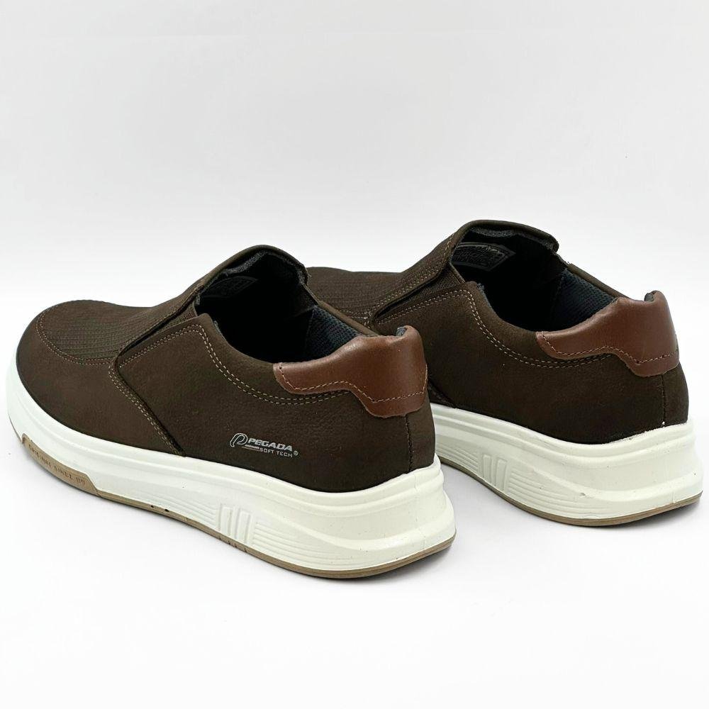 Sapatênis Pegada Slip Rustic Masculino Marrom 3