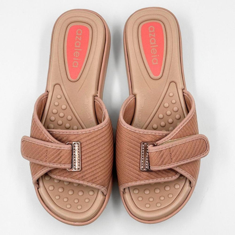 Tamanco Azaleia Slide Rasteira Feminina Nude 4