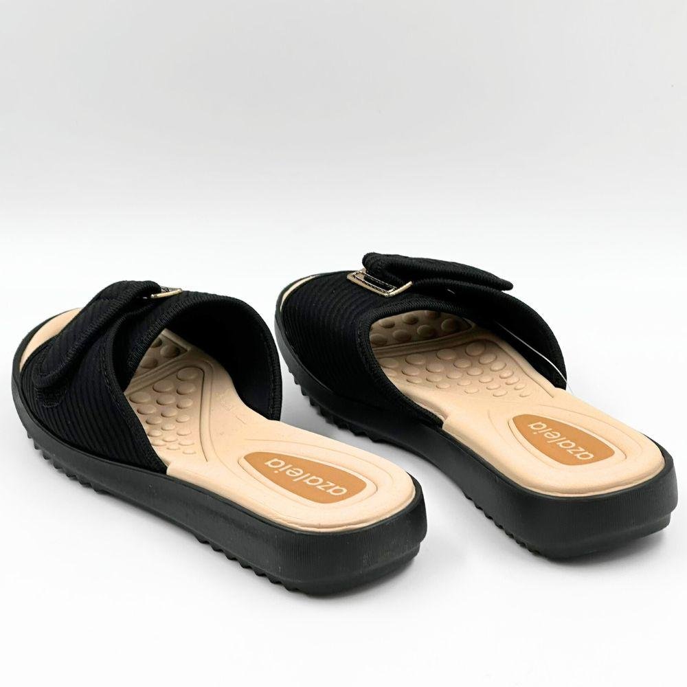 Tamanco Azaleia Slide Rasteira Feminina Preto 3