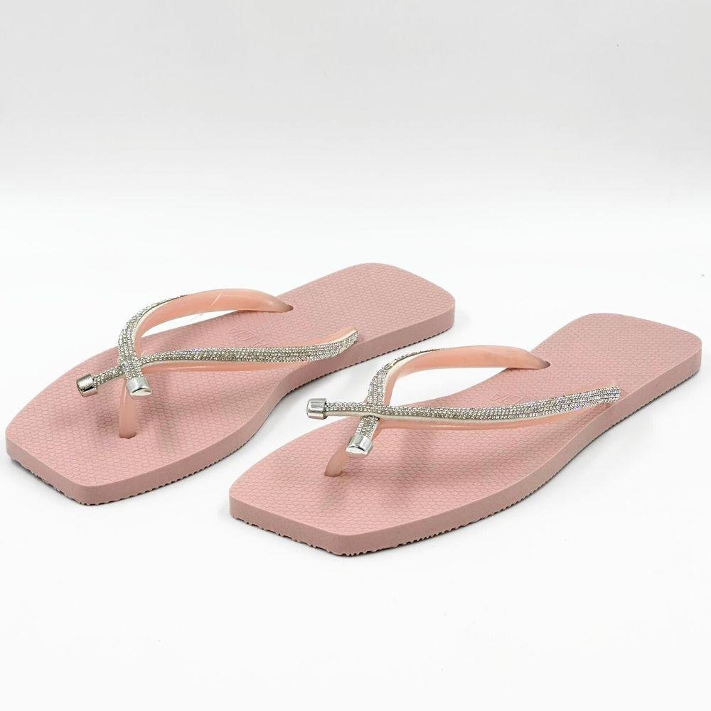 Chinelo Sua Cia com Strass Feminino Rosa 2
