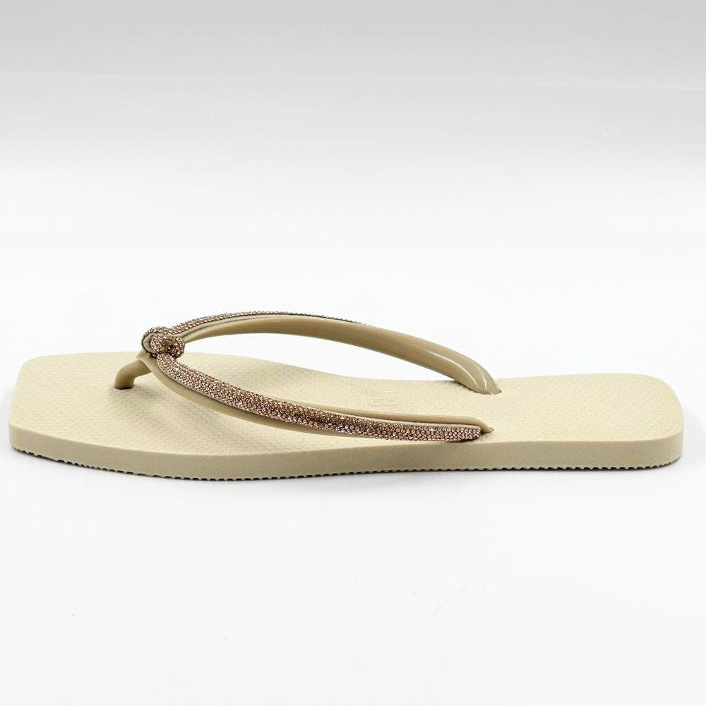 Chinelo Sua Cia com Strass com Nó Feminino