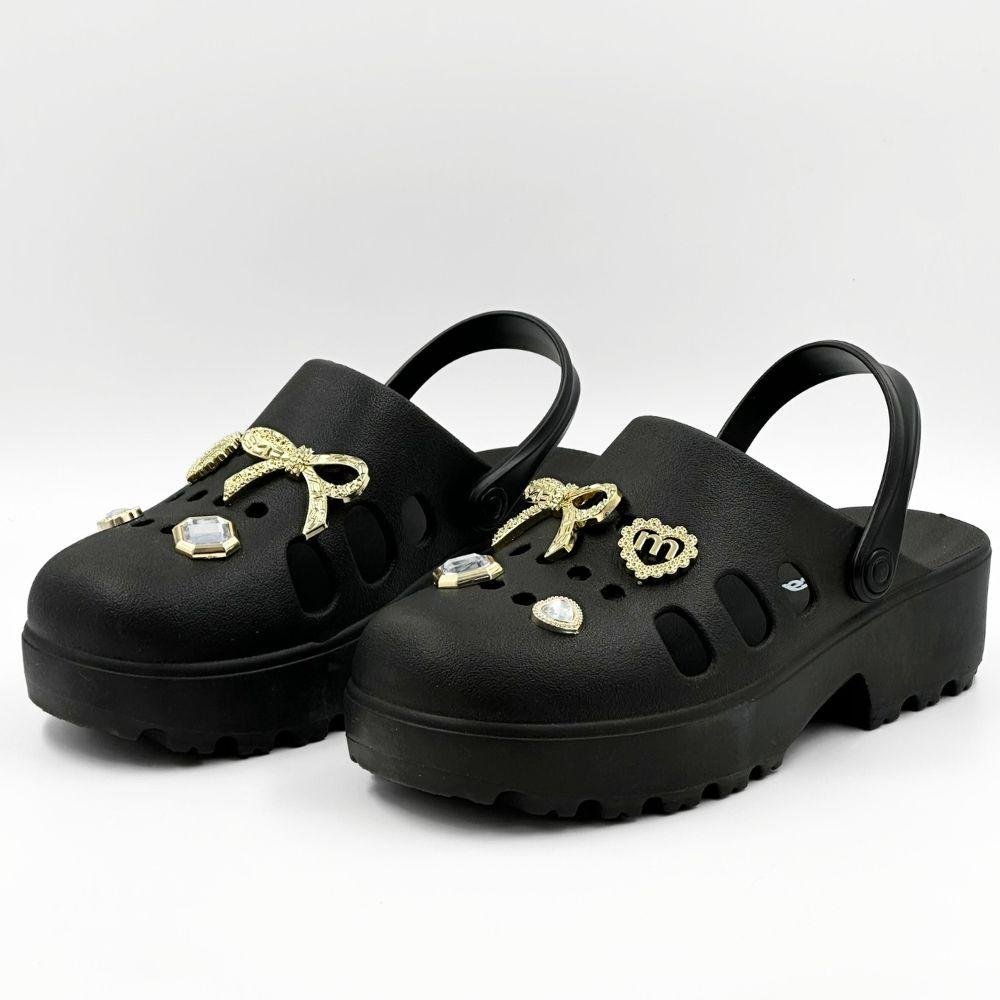 Sandália Moleca Babuch Tratorada Feminino Preto 3