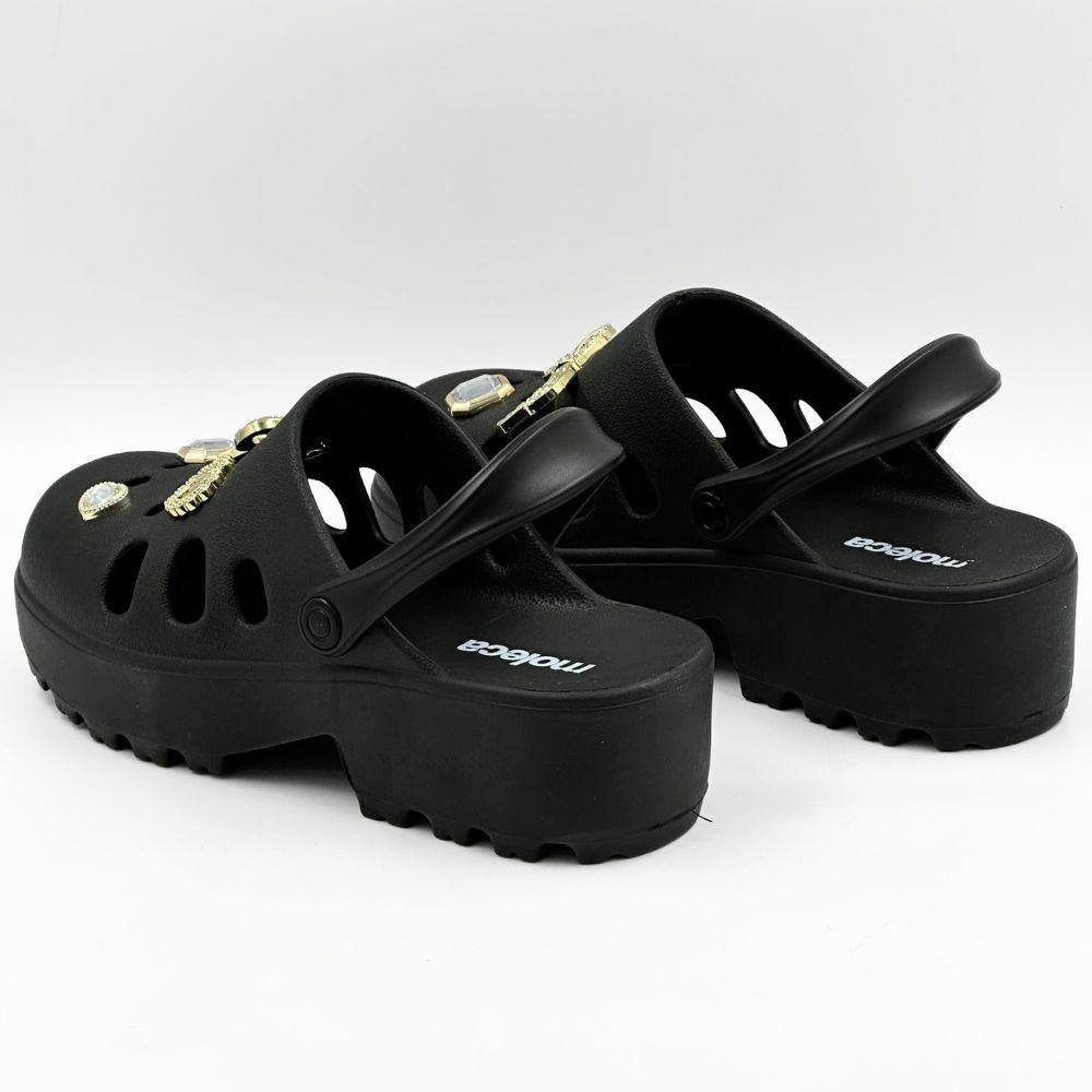 Sandália Moleca Babuch Tratorada Feminino Preto 4