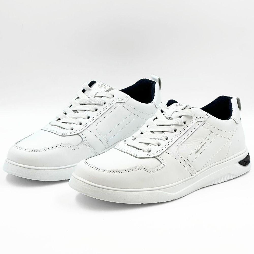 Sapatênis Pegada Com Cadarço Elástico Napa Soft Branco 2