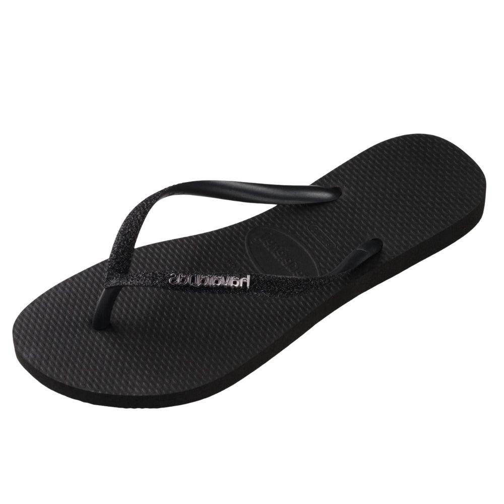 Chinelo Havaianas Slim Glitter Feminino Preto 2