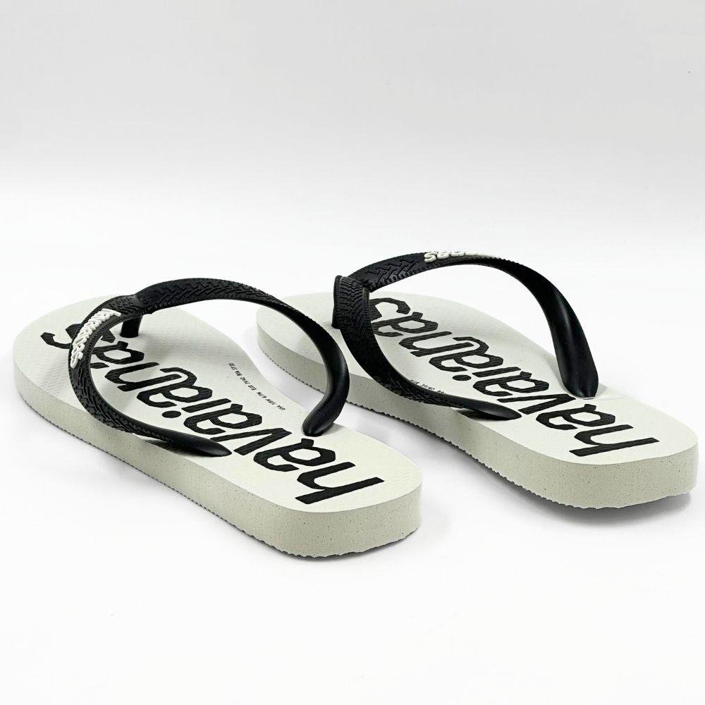 Chinelo Havaianas Top Logomania 2 Masculino Branco/Preto 3