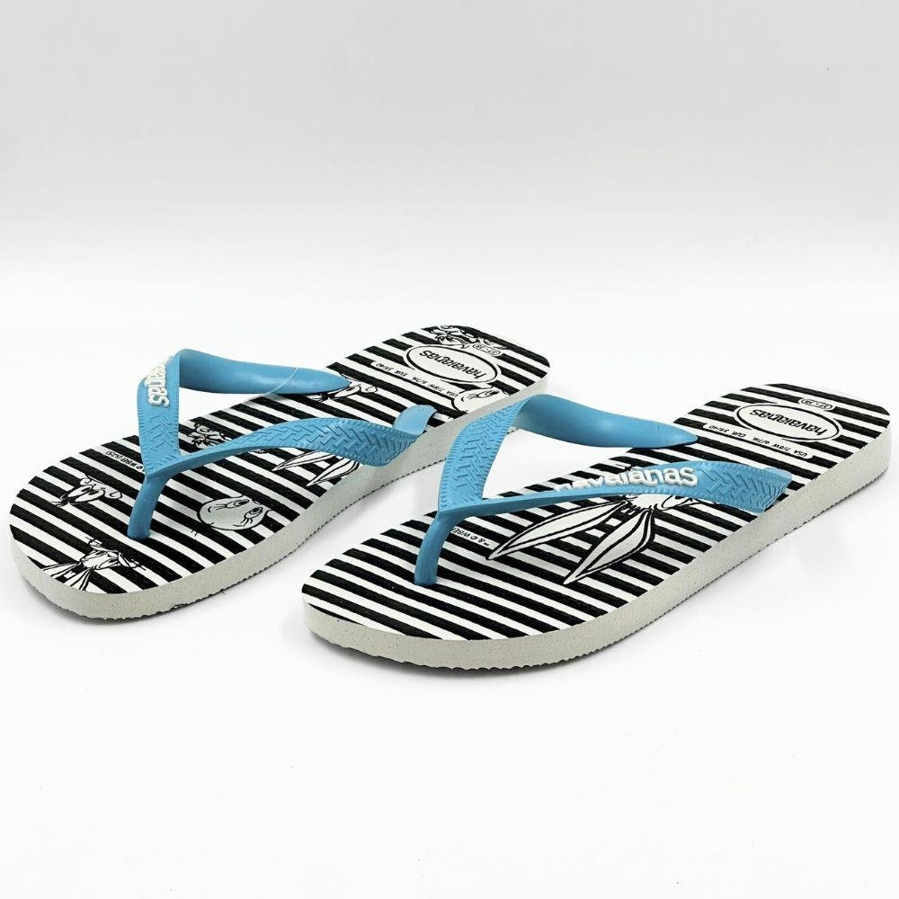 Chinelo Havaianas Top Warner Logomania Unissex Azul 2