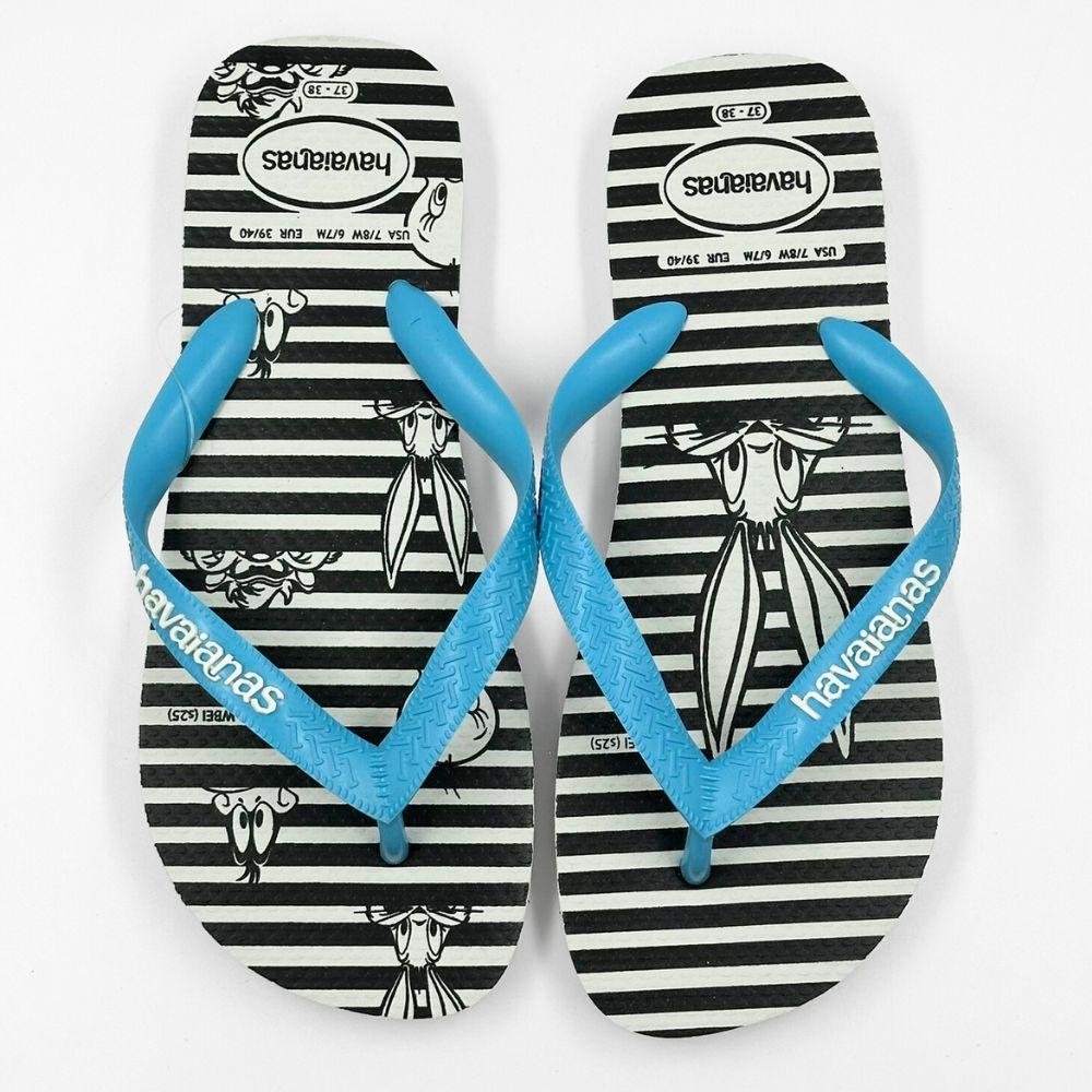 Chinelo Havaianas Top Warner Logomania Unissex Azul 4