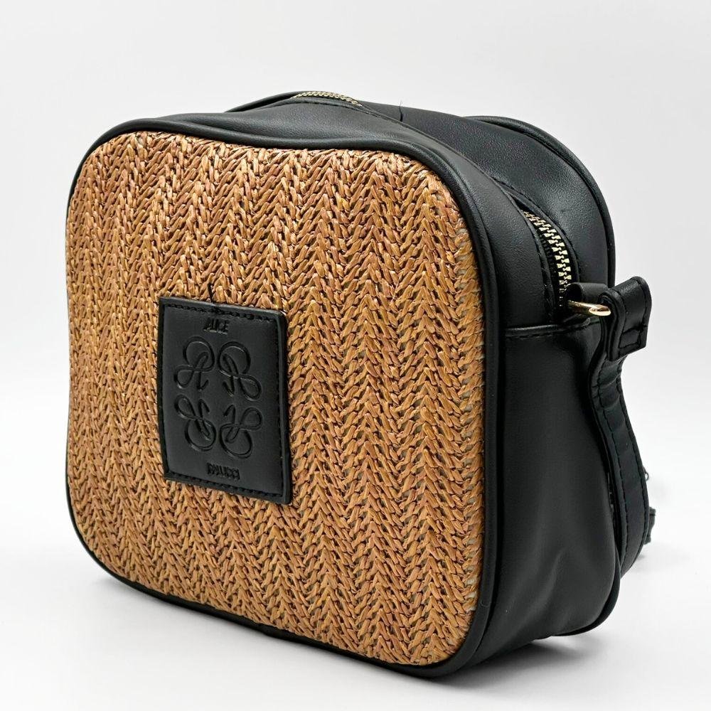 Bolsa Alice Palucci Tira Colo Feminina Preto/Caramelo 2