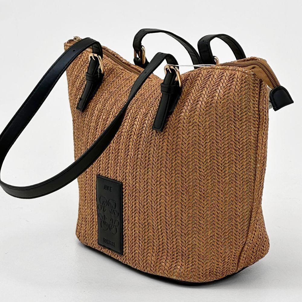 Bolsa de Praia Alice Palucci Sacola Feminina Caramelo/Preto 2