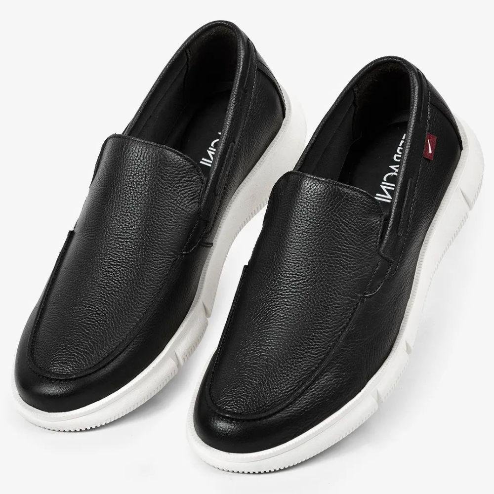 Sapato Ferracini Mocassim Easy Burn Masculino Preto 2