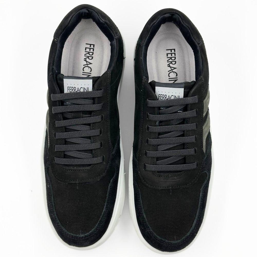Sapatênis Ferracini Index com Cadarço em Elástico Masculino Preto 4