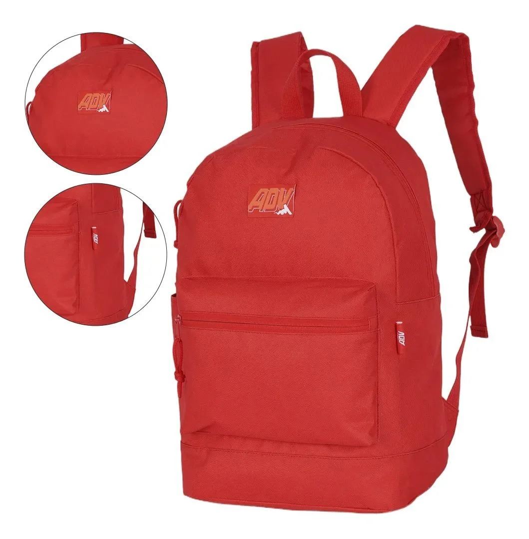 Mochila ADV Nylon Unissex Vermelho 2