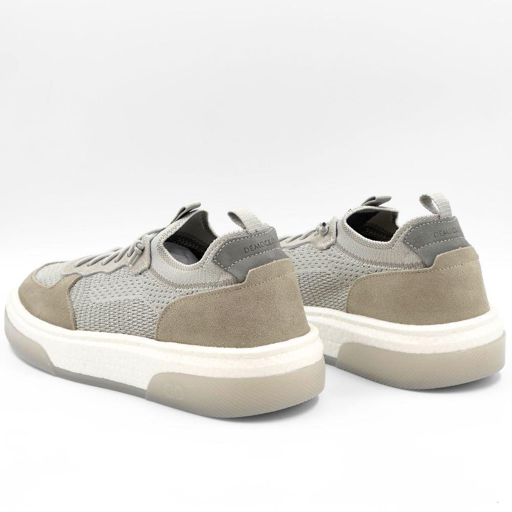 Sapatênis Democrata Beat Pulse com Cadarço Elástico Masculino Cinza 3