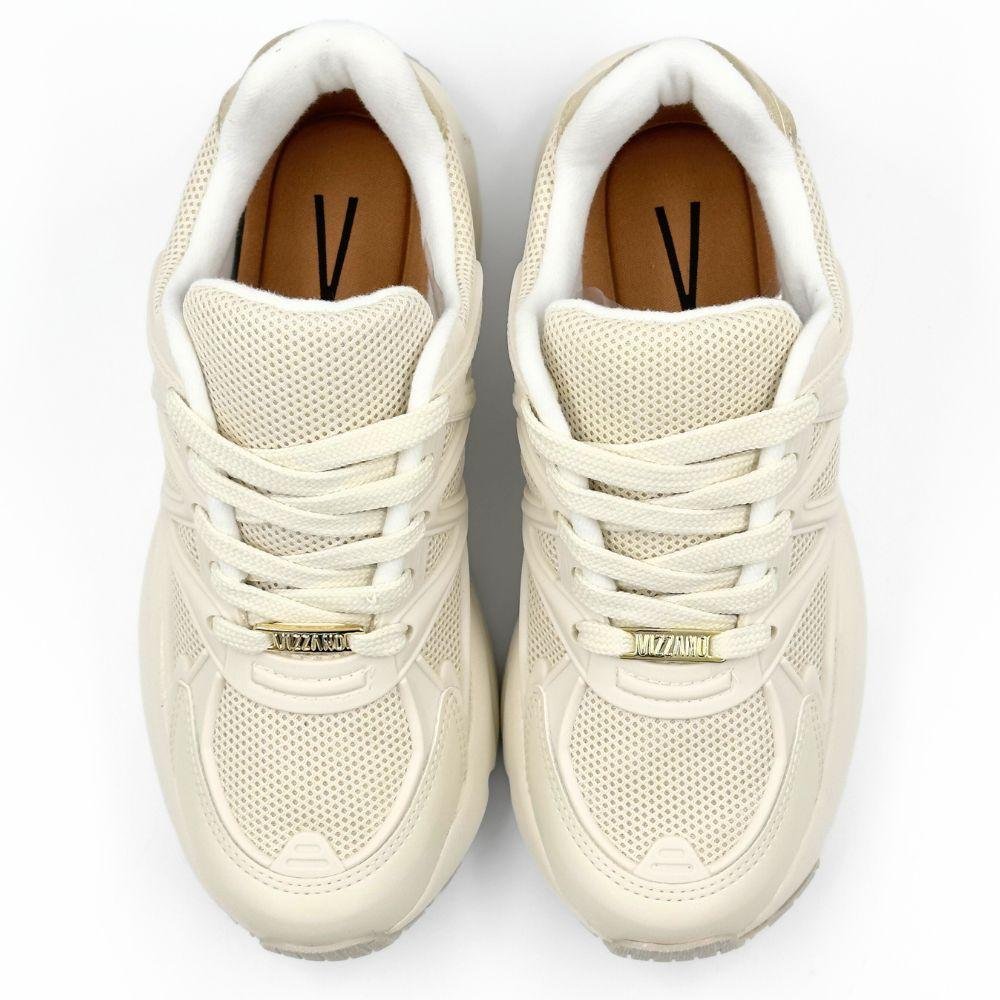 Tênis Vizzano Flatform Casual com Cadarço Feminino Branco 4
