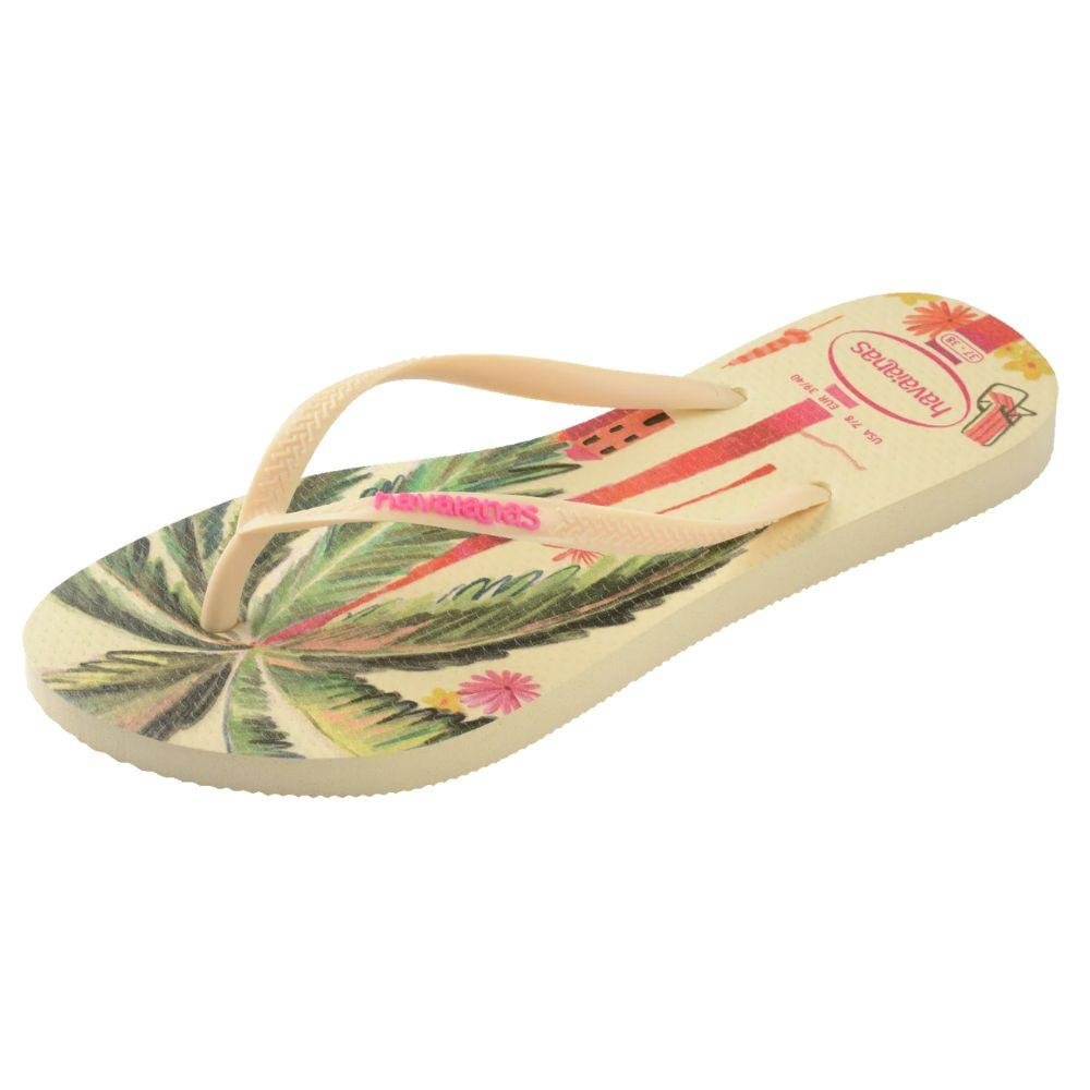 Chinelo Havaianas Slim Summer Bliss Feminino Amarelo 2