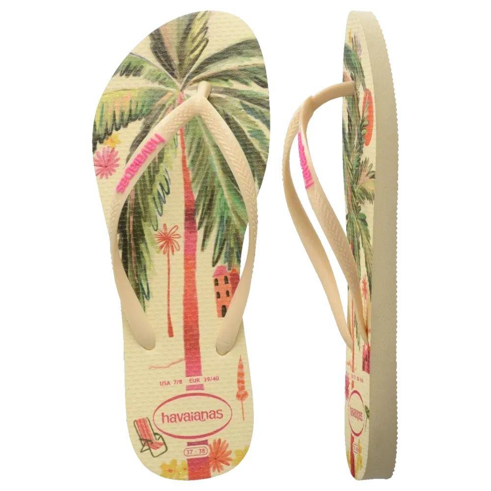 Chinelo Havaianas Slim Summer Bliss Feminino Amarelo 4