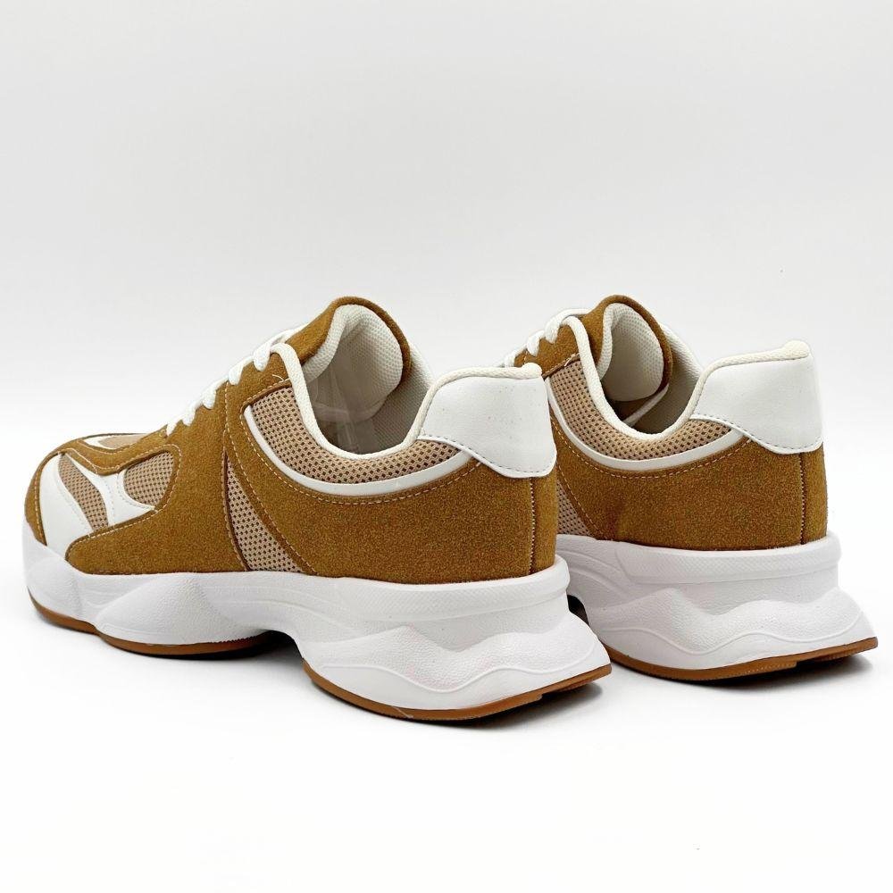 Tênis Vizzano Casual com Cadarço Flatform Feminino Marrom 4